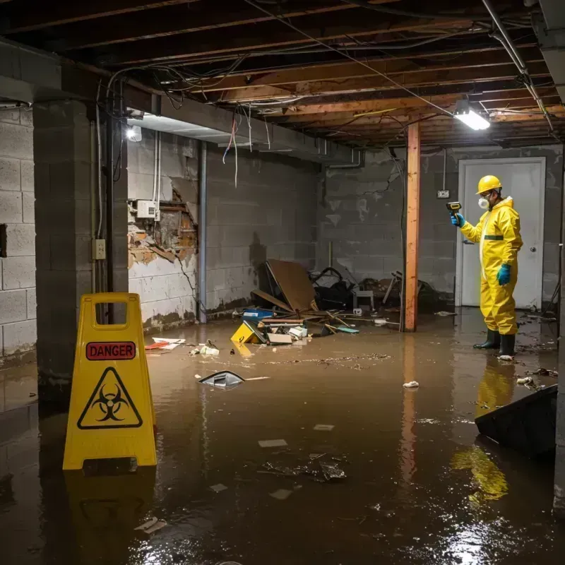 Flooded Basement Electrical Hazard in Pinole, CA Property